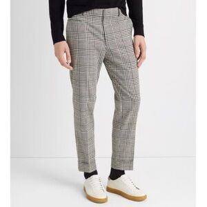 CLUB MONACO drainpipe checkered pants